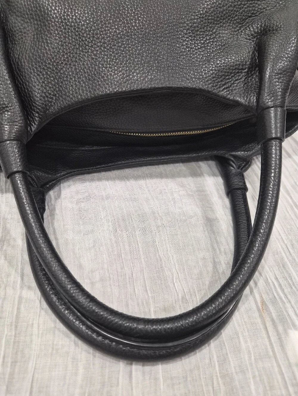 Kate Spade New York Berkshire Road Stevie Black Pebbled Leather Satchel Tote Bag